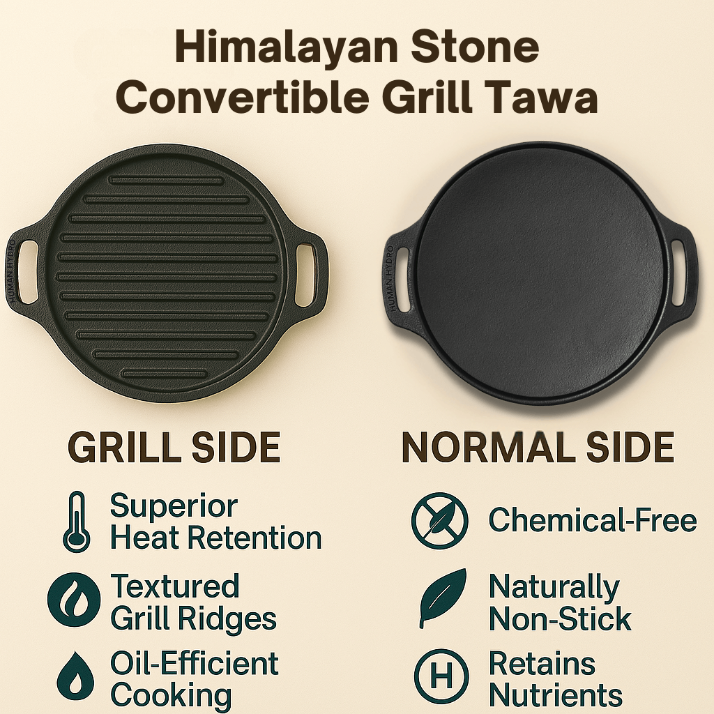 2IN1 Grill Tawa with Spatula both side