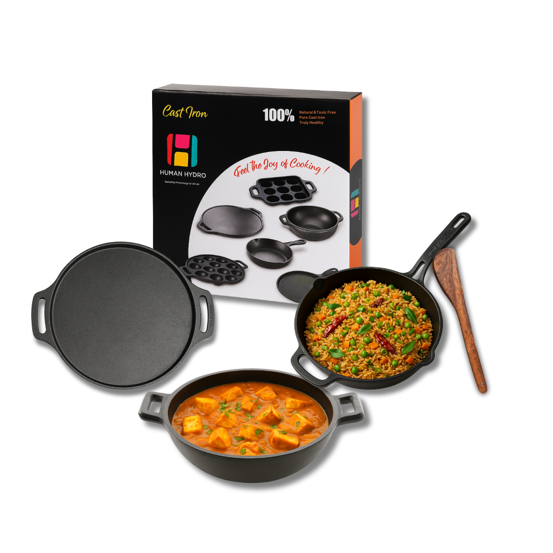 kadai tawa fry pan with box