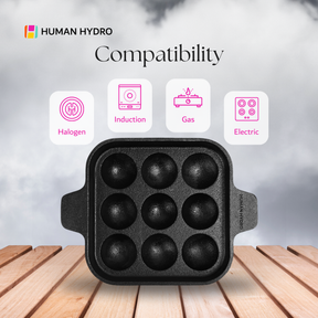 9 pit paniyaram pan compatiblity
