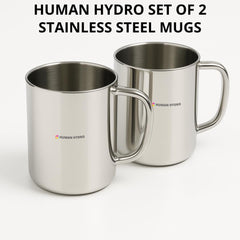 Stainless Steel Coffee Mugs – Set of 2 | 240 ml Each | Durable Tea & Coffee Cups | Rust-Resistant & Easy to Clean