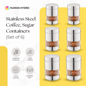 750 ml SS container set of 6 features