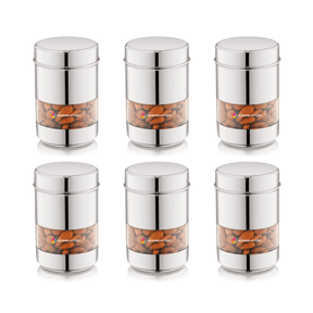 500 ml SS container set of 6 front