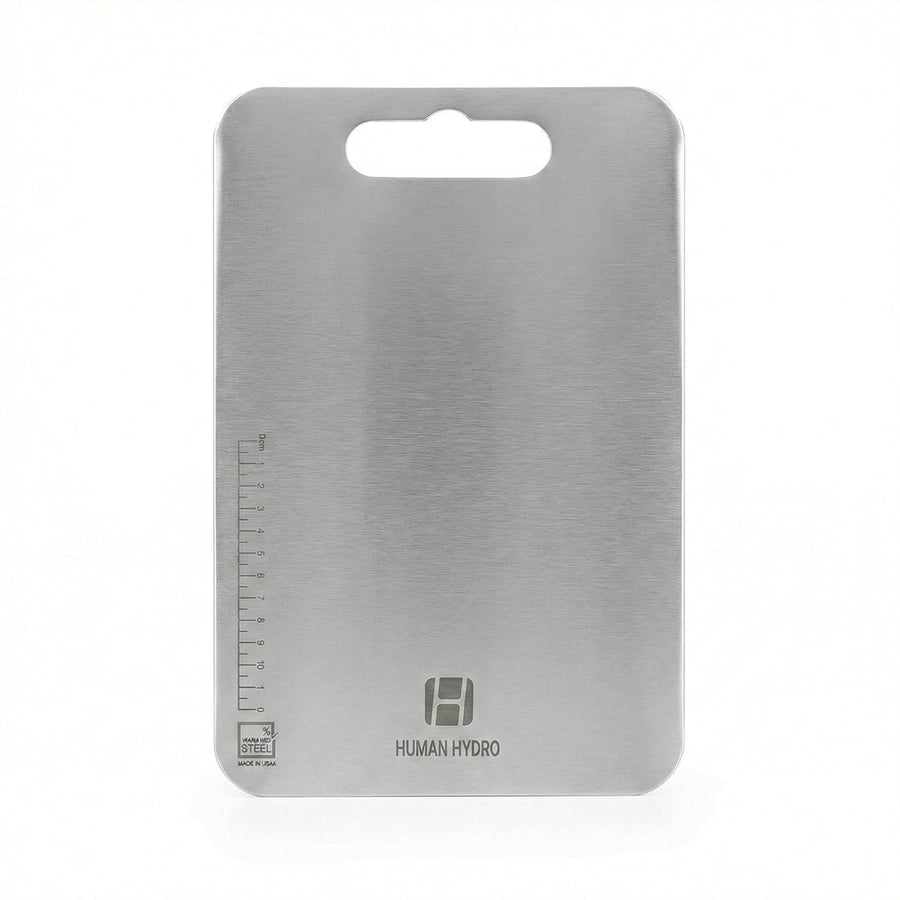 Stainless Steel Chopping Board (36 x 25CM), Rust-Resistant, Anti-Bacterial, Heavy-Duty Cutting Board for Vegetables, Fruits & Meat
