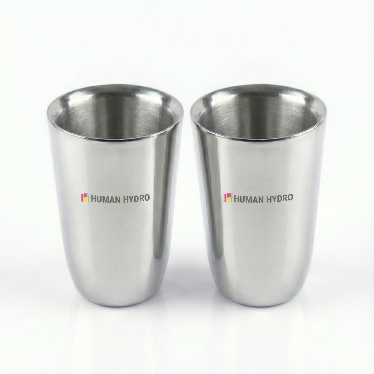 Premium Double Wall Slim Stainless Steel Mugs – Set of 2 | 130 ml Each | Cool-Touch Insulated Tea & Coffee Cups
