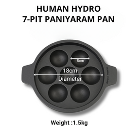 7 pit paniyaram pan size