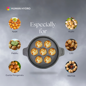 7 pit paniyaram pan dishes