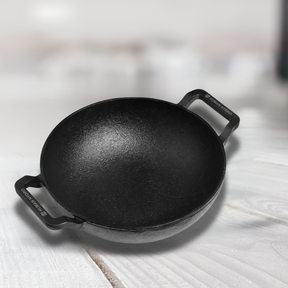 cast iron kadai front