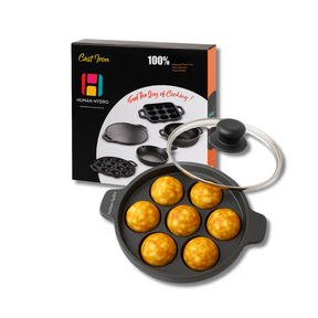 7 pit paniyaram pan & lid with box